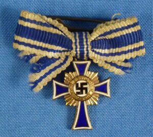 Miniature Gold Mother’s Cross Marked “L/60” (Gustav Brehmer)