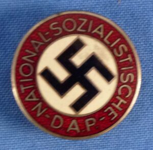 NSDAP Boutonniere Membership Badge Marked RZM M1/75 (Otto Schickle)