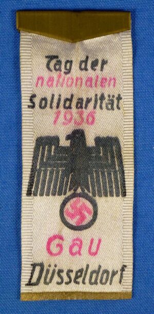 1936 Düsseldorf Day of National Solidarity Ribbon