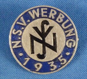 1935 NSV Werbung Badge