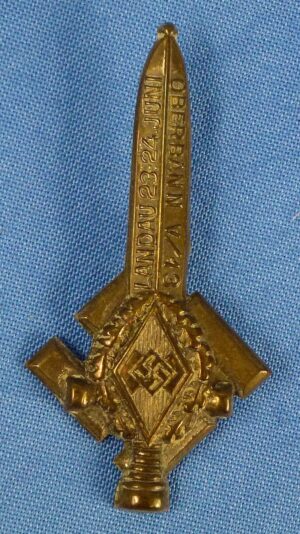 Hitler Youth Oberbann V/13 Landau Rally Commemorative Tinnie