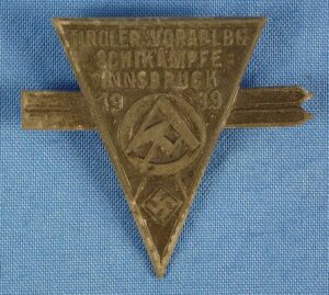1939 SA Ski Competition "Tiroler-Vorarlbg. Schikampfe Innsbruck" Tinnie RZM M9/11 (Carl Poellath)