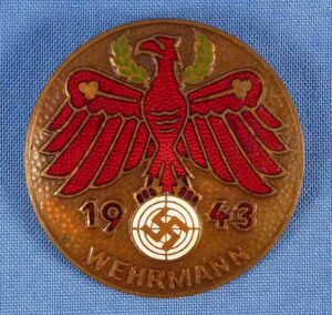 1943 Standschützenverband Tirol-Vorarlberg "Wehrmann" Shooting Competition Award Badge