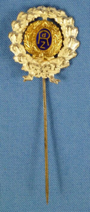 Reichsbund der Zivildienstberechtigten (RdZ) - Reichsbund of Eligible Civilian Servicemen - Silver Honor Badge Stickpin
