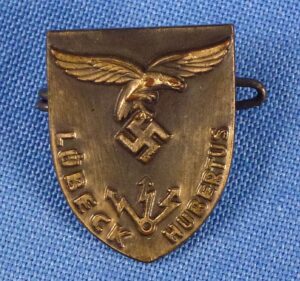 Luftwaffe "Lübeck" and "St. Hubertus" Lapel Badge