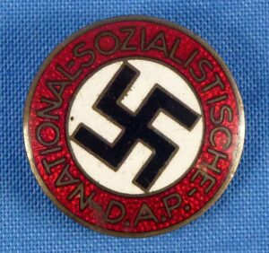 NSDAP Boutonnière Membership Badge RZM M1/34 (Karl Wurster)