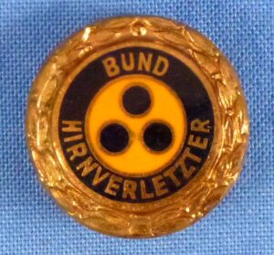 Bund Hirnverletzter Boutonnière Membership Lapel Honor Badge