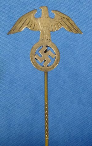 NSDAP Party Member Eagle and Swastika Stickpin