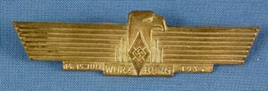 1934 Hitler Youth Würzburg Rally Tinnie