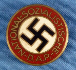 NSDAP Membership Buttonhole Badge RZM M1/105 (Hermann Aurich)