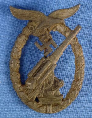 Luftwaffe Flak Badge by Wilhelm Hobacher