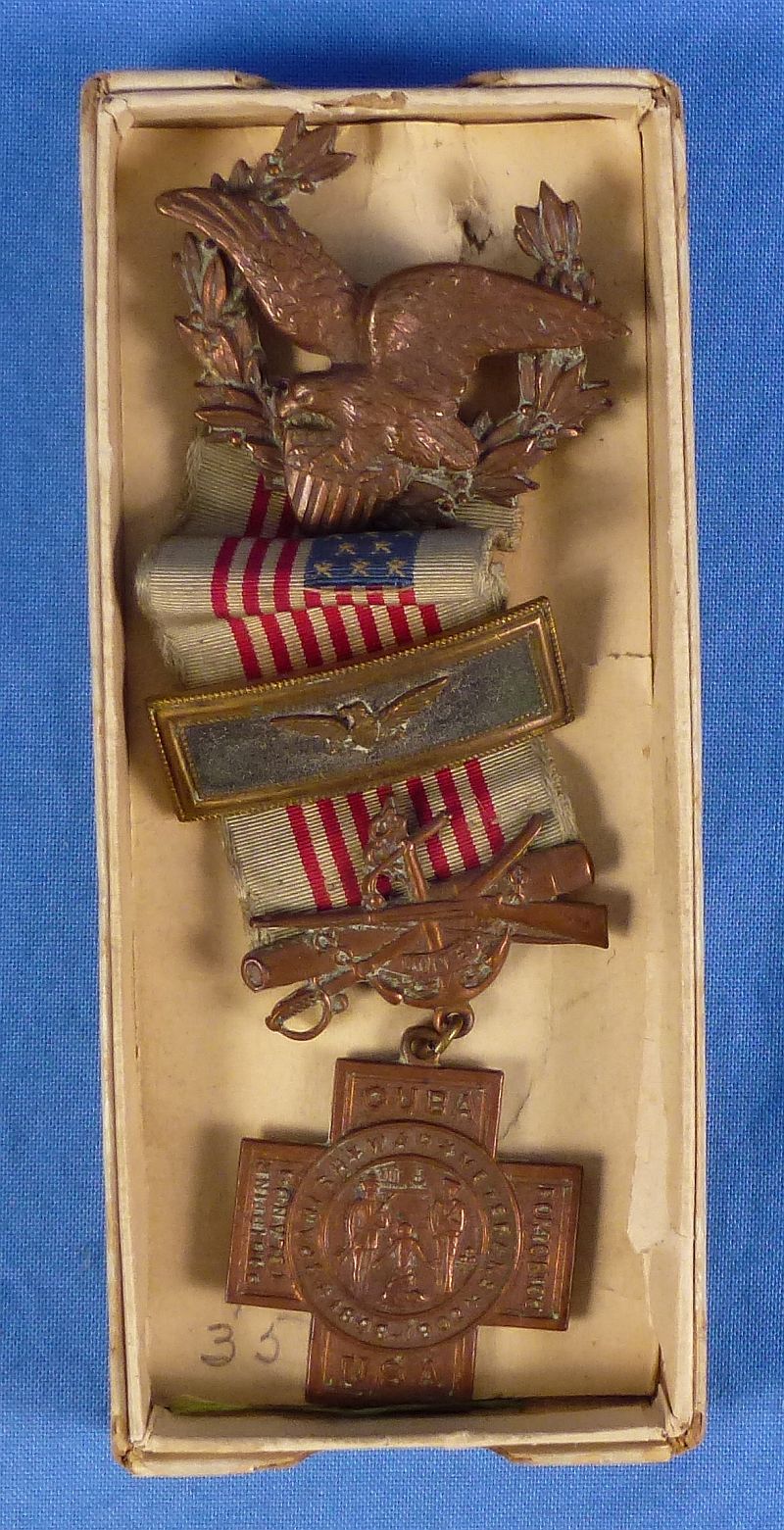 Identified Spanish American War Campaign and Veteran Medals Group - Image 2