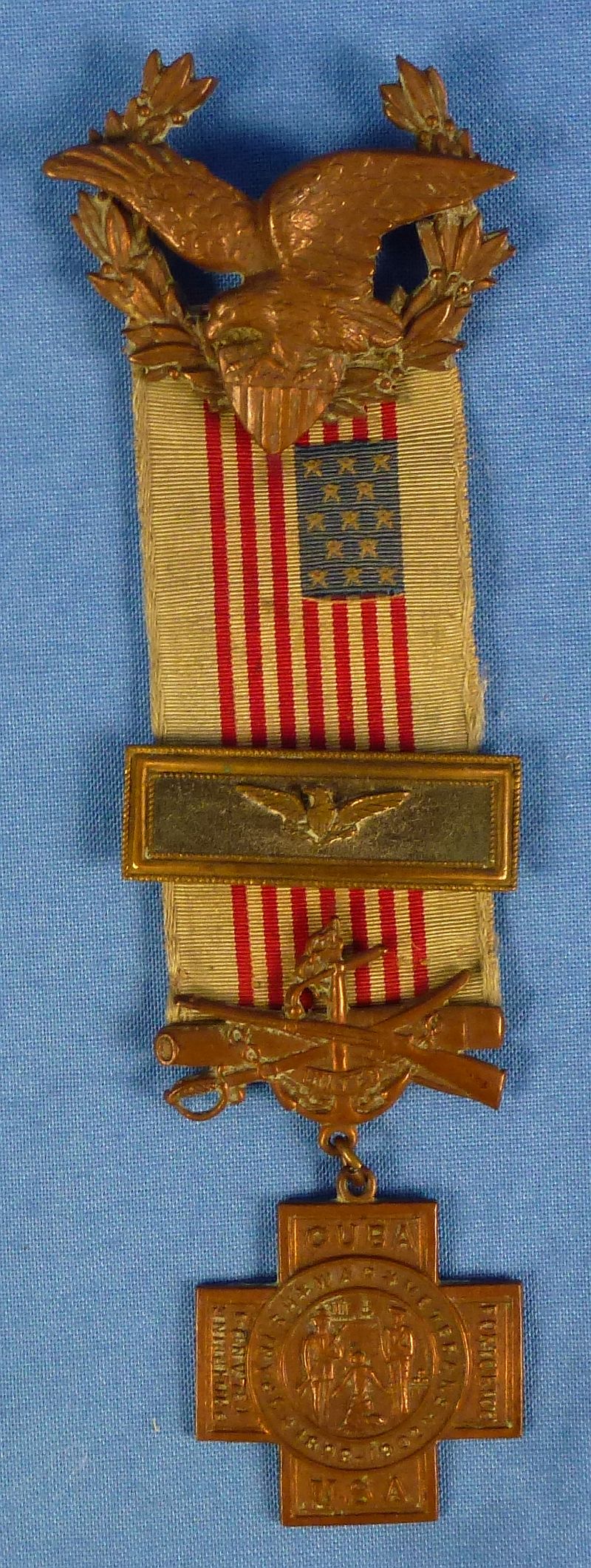 Identified Spanish American War Campaign and Veteran Medals Group - Image 3