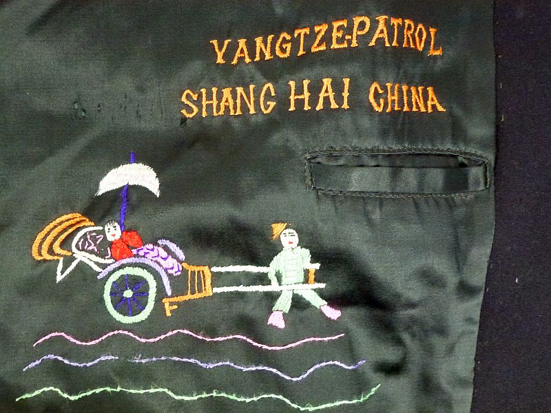 Named WWII Peacoat and Jumper with Extensive Chinese Embroidery of a Crewman of the U.S.S. Nashville - “Yangtze Patrol” - Image 9
