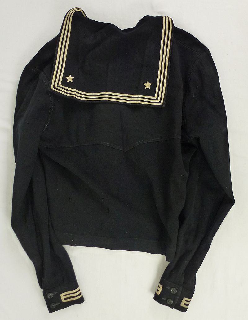 Named WWII Peacoat and Jumper with Extensive Chinese Embroidery of a Crewman of the U.S.S. Nashville - “Yangtze Patrol” - Image 12
