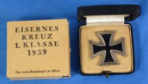 Cased and Boxed 1939 Iron Cross First Class by Rudolf Souval