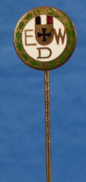 WWI German Veteran Ehrenbund Deutscher Weltkriegsteilnehmer Membership Stickpin