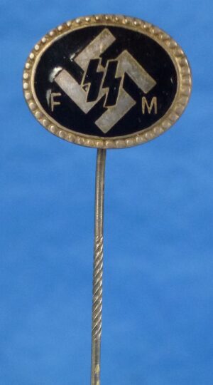 Numbered SS-Förderndes Mitglied (Supporting Member) Stickpin by Deschler