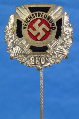 Reichstreubund Ehemaliger Berufssoldaten (RTB) 10-year Membership Stickpin.