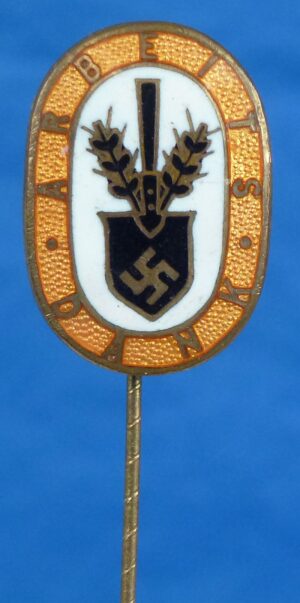 RAD Labor Service Gold Grade "Arbeits Dank" Stickpin
