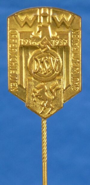 1936-1937 Gau Westfalen Winterhilfswerk Deutscher Schützenverband Fundraising Shooting Competition Stickpin