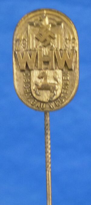 1938 Gau Westfalen Winterhilfswerk Deutscher Schützenverband Stickpin