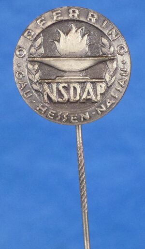 NSDAP Gau Hessen-Nassau "Opferring" Stickpin