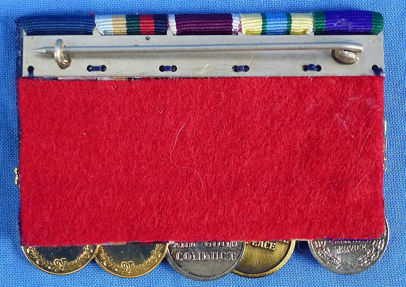British Five Place Miniature Medal Bar for Middle East Service - Image 2
