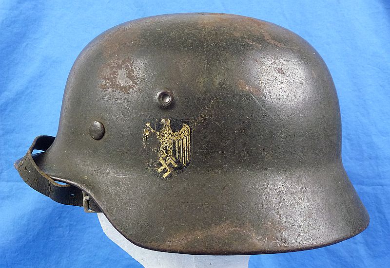 Named Single Decal Army M40 Helmet by Sachsishe Emaillerwerke - Image 5