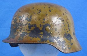 WWII German M40 Tropical Camouflage Combat Helmet