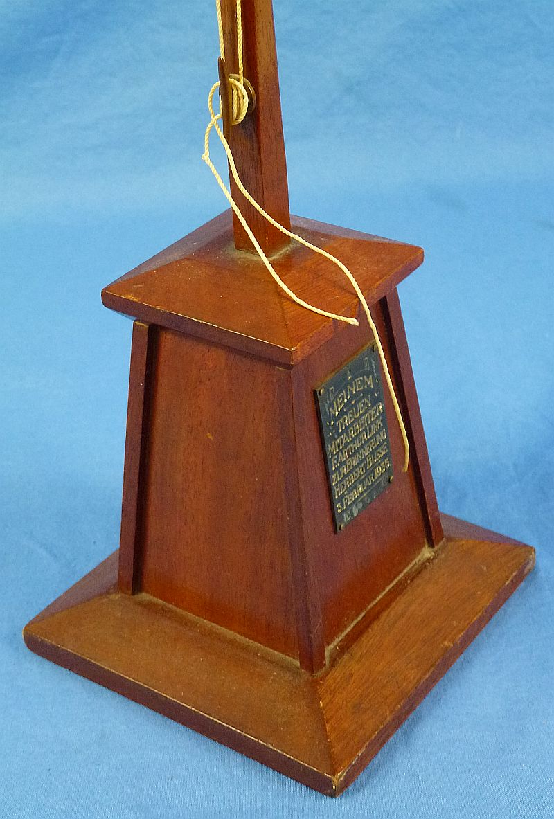 Named 1936 Der Stahlhelm Imperial Reichsriegsflagge Presentation Desk Display Piece - Image 5