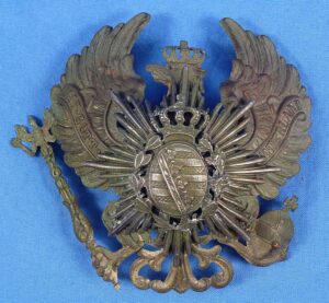 Imperial Saxon (6th and 8th Thuringen Regiments) Pickelhaube Helmet Front Plate