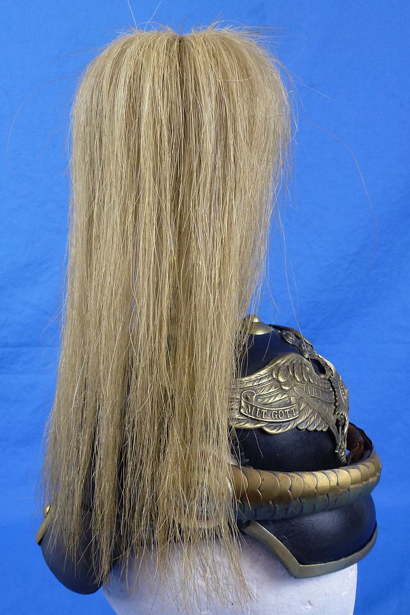 Imperial Prussian Model 1871 Garde Pickelhaube with Parade Plume - Image 4