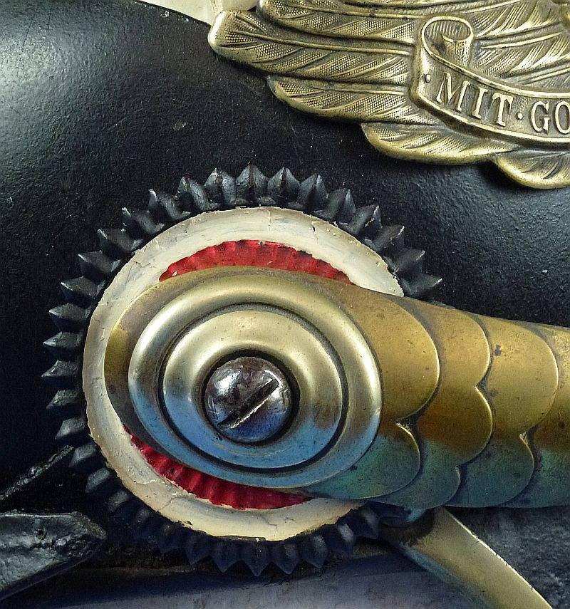 Imperial Prussian Model 1871 Garde Pickelhaube with Parade Plume - Image 5