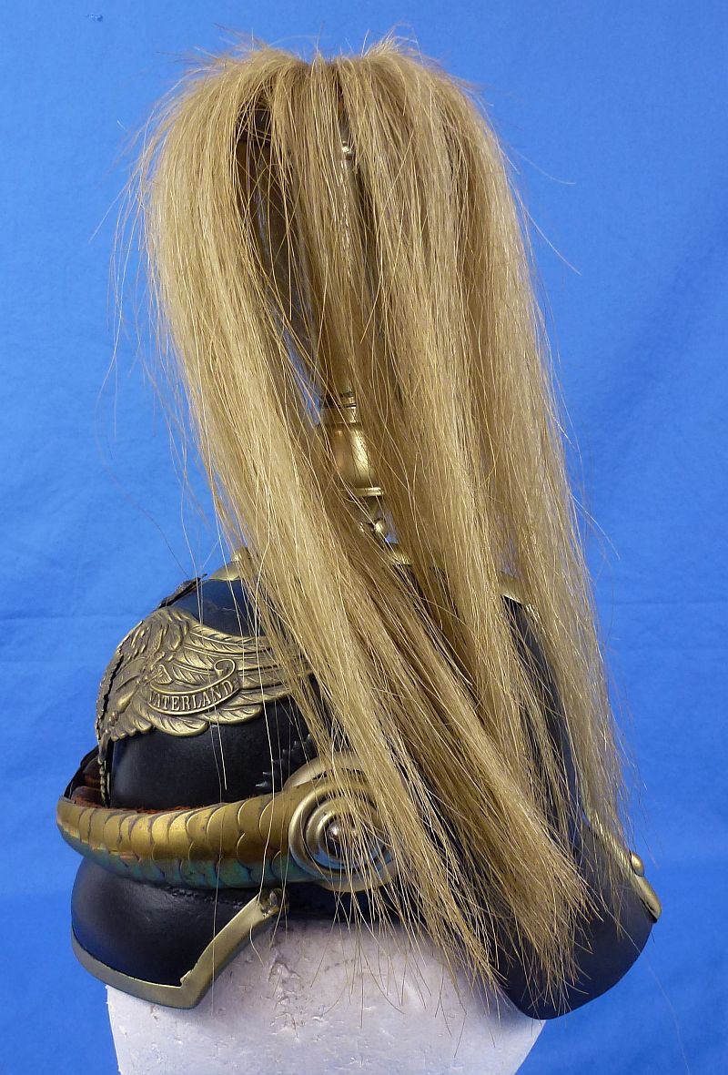 Imperial Prussian Model 1871 Garde Pickelhaube with Parade Plume - Image 8