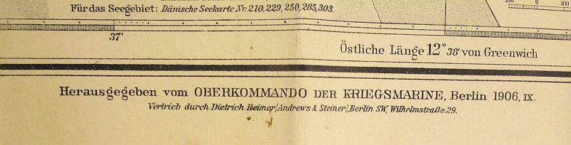 WWII Kriegsmarine Nautical Map of Copenhagen Harbor - Image 5