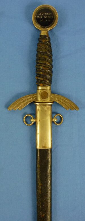 Named Luftwaffe Fighter Pilot's Officer Sword by David Malsch of Steinbach