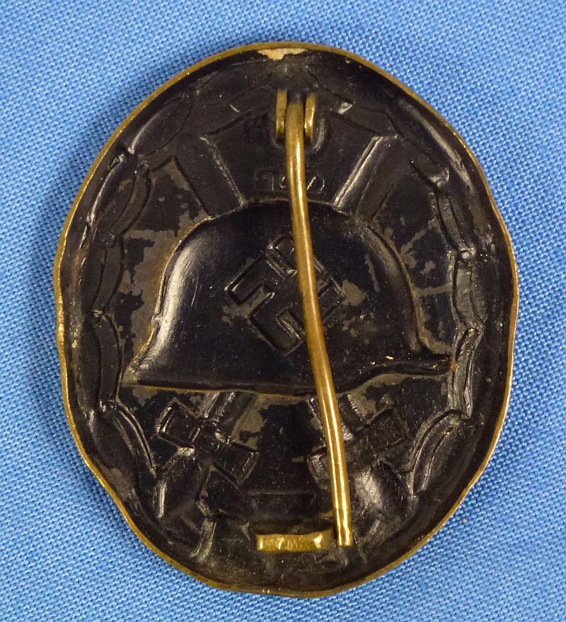 1939 Black Wound Badge Marked "107" (Carl Wild) - Image 2
