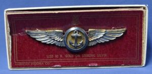 WWII Sterling US Navy Observer Wing - Amico