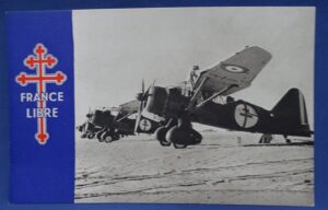 "The Free French Air Force in Africa" Postcard