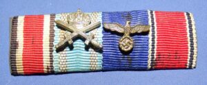 Imperial German / Third Reich 4 Place Ribbon Bar