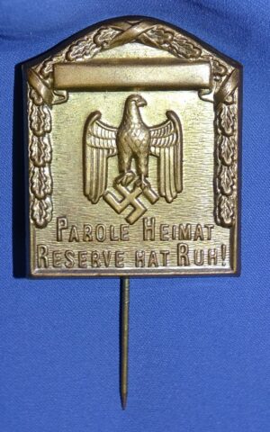 Parole Heimat Reserve Hat Ruh! Tinnie