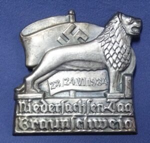 1934 Niedersachsen Tag Braunschweig Tinnie