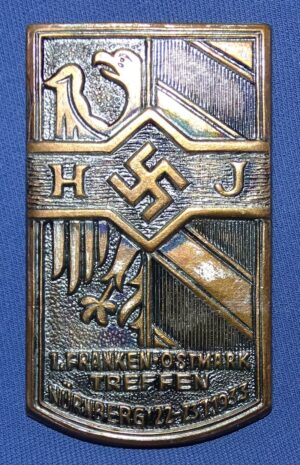 HJ Franken-Ostmark Treffen Nurnberg 1933 Badge