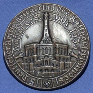 Deutscher Reichskriegertag des Kyffauserbundes Kassel 1935 Tinnie