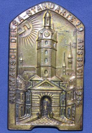 Aufmarsch Der SA Standarte 19 Ansbach 1934 Tinnie