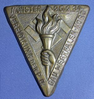 1934 Gau Westfalen -Nord Vereidigung der P.O. Munster Tinnie