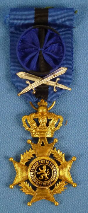 Belgium WWI Order of Leopold II Officer Grade with Swords