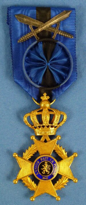 Belgium WWI Order of Leopold II Officer Grade with Swords