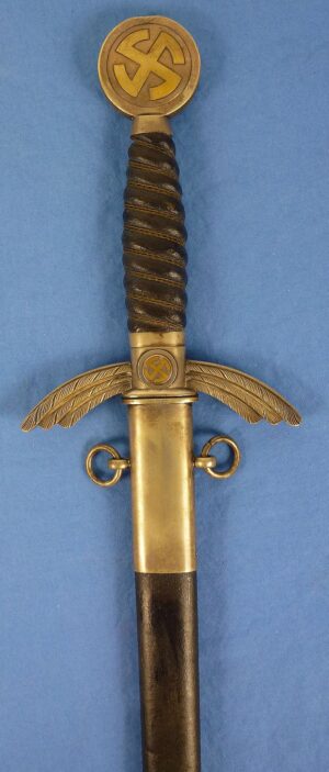 Early Uncleaned Luftwaffe Officer Sword by SMF